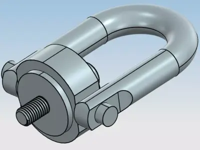 M12 hoist ring 3D print model