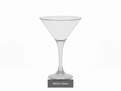 Photorealistic Cocktail and Wine Glass Pack - 5 Models