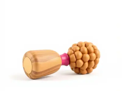 Wooden Maracas Musical Instrument D Model Pack Low-poly 3D model