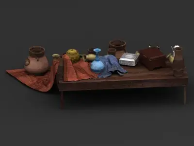 Market Table 3D model