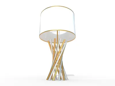 Luxury Lamp Low-poly 3D model