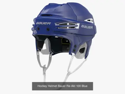 Hockey Helmet Bauer Re-Akt 100 Collection 3D Model Pack