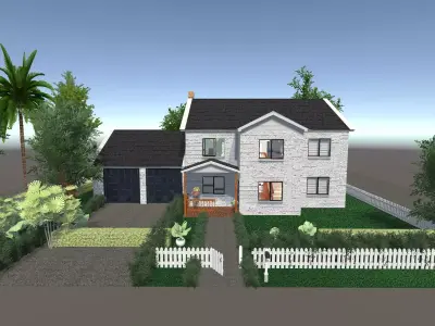 American Luxury House  3D model