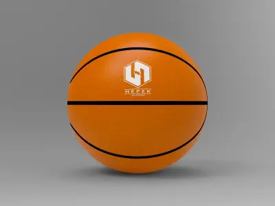 Basketball ball Low-poly 3D model