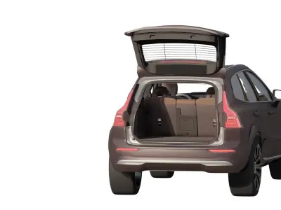 Volvo XC-60 with interior 3D model