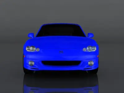 Mazda MX5 2002 Low-poly 3D model