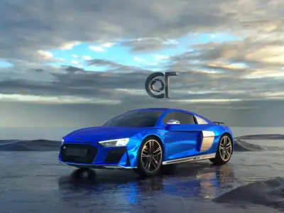 Audi R8 V10 2019 3D model