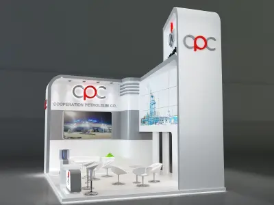 Booth Exhibition Stand a229e 3D model