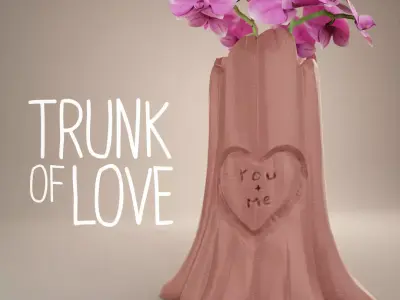 Trunk Love - Free Supports - Print in Place - Valentine Day 3D print model