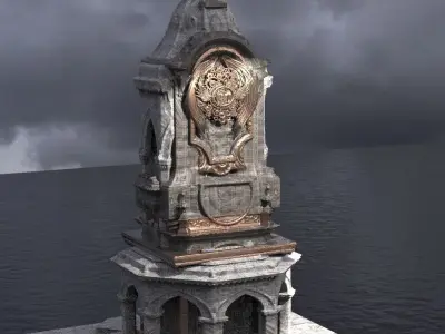 Steampunk Medieval Tower 6  3D model