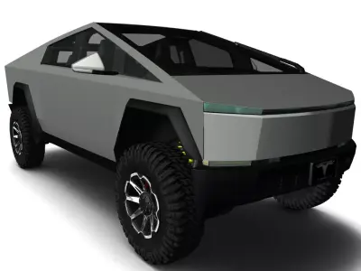 TESLA CYBERTRUCK  Low-poly 3D model