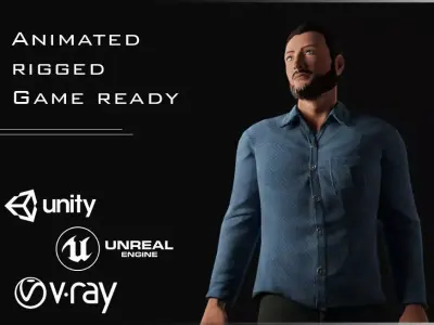 Male Character - James Low-poly 3D model