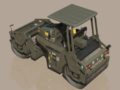 JGSDF Vibrating  Load roller SW-652 3D model