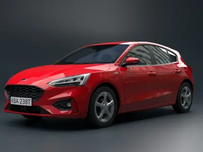 Focus Hatchback Car  3D model