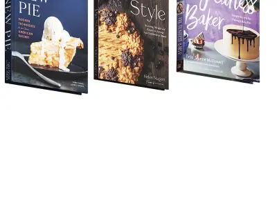 148 decorative books set 19 kitchen and cooking P05 3D model