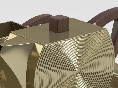 Decoration 25 Tea Set Art Deco 3D model