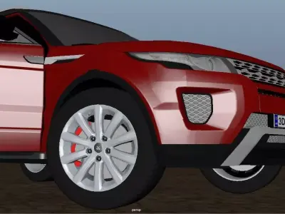 Rang Rover Low-poly 3D model