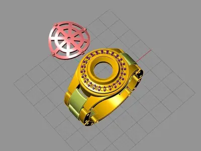 Rhinocros avengers ring 3D model