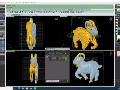 Goat Pendant p12 3D print model