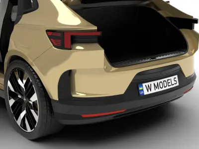 Polestar 4 2024 HQ 3d model  3D model buy