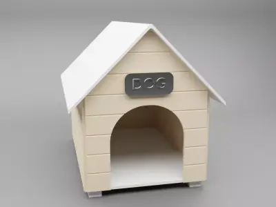 Dog House Free low-poly 3D model