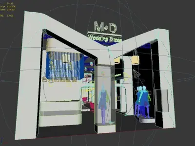 Exhibition - Area - 19X7-3DMAX2009-05 3D model