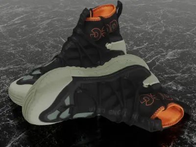 NIKE ACG TERRA ANTARKTIK SUMMIT CYBERPUNK 3D BOOTS Low-poly 3D model