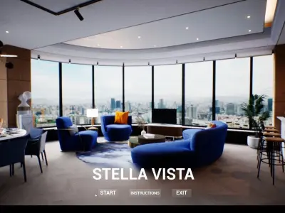 VR Apartment virtual showroom Unreal engine Low-poly 3D model