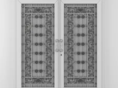 Classic exterior door Free 3D model