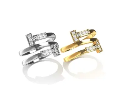Tiffany Ring 3D print model buy
