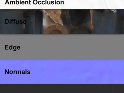 Blue Man an African wood sculpture 3d scan 3D model