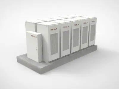 Tesla powerpack 3D model