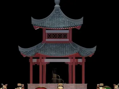 Chinese pavilion  3D model