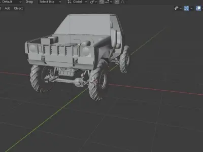 Toyota mud truck Free 3D model