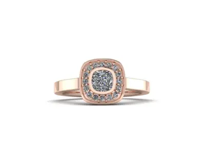 Jewelry Diamond Ring 3D print model 26