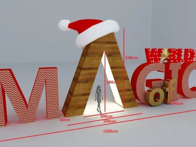 Christmas Decorative Element- Magic 3D model