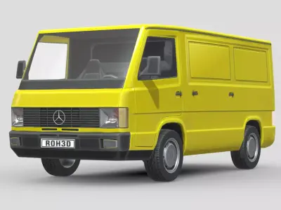 MercedesBenz MB100 1988 Low-poly 3D model