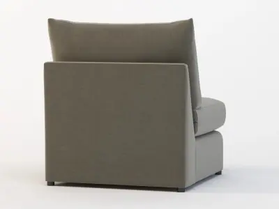 Bassett Beckham Pit Sectional Sofa Center Module 3D model