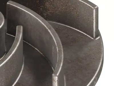Rusty Iron Open Impeller 3D model