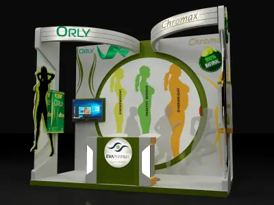 Booth Exhibition Stand a267c  3D model