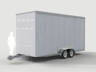 Restroom Trailer Rental 3D model