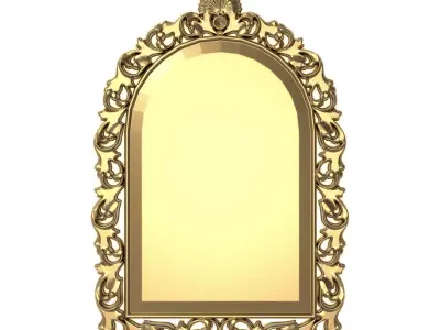 carved frame 3D model 38