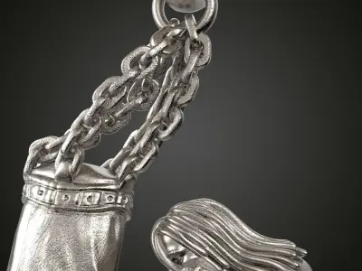 African Boxer Pedant 3D print model