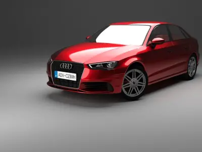Audi A3 2013 sedan 3D model