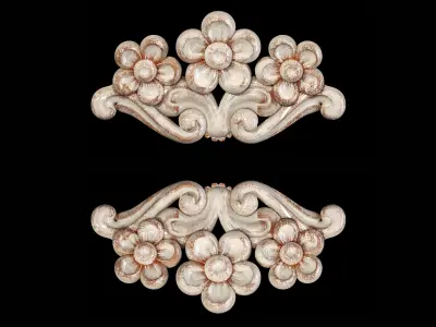 Classic carved 111 3D model