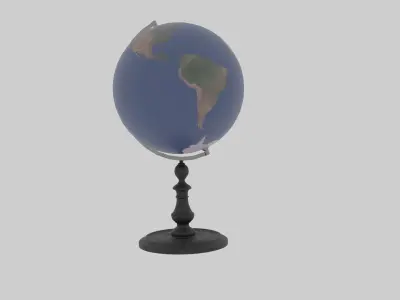 globe Free low-poly 3D model