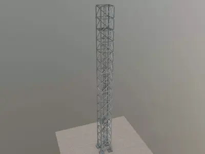 16 Meter Steel Lattice Tower 3D model