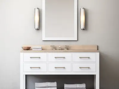 RH Hutton single extra-wide washstand 3D model