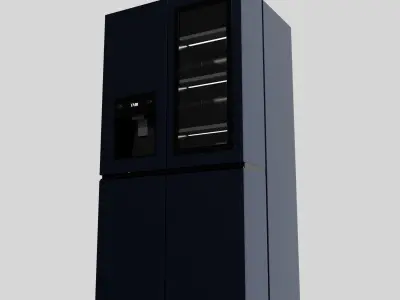 Fridge LG instaview Free low-poly 3D model