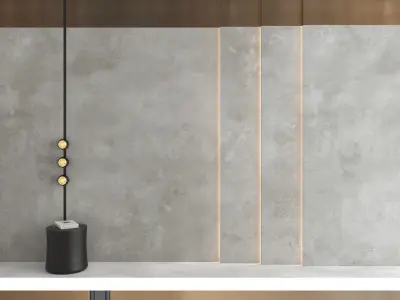 Decorative wall panel set 86 3D model